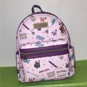 Exclusive Loungefly Harry Potter Weasley and Weasley Joke Shop Mini Backpack